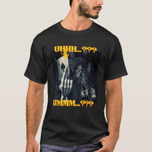 T-shirt Drôle TDAH Cool Edgy Hard Skeleton meme