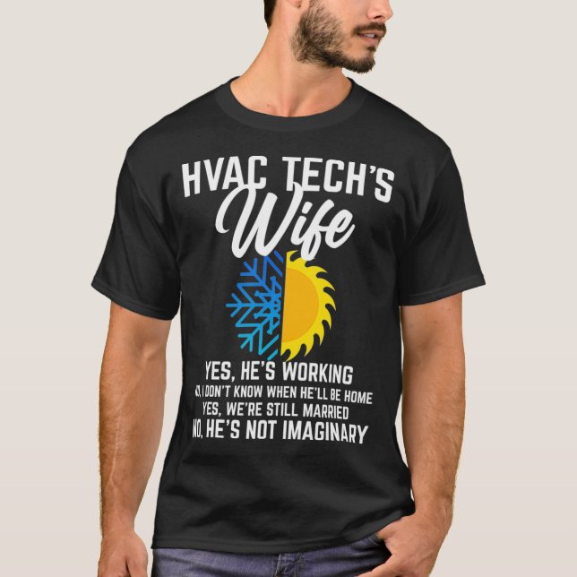 T-shirt Drôle Technicien HVAC Cadeau Pour Femmes Cool HVAC (Devant)