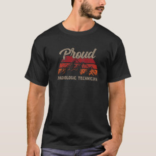 T-shirt Drôle Technicien Radiologique Superhero Hommes Vin