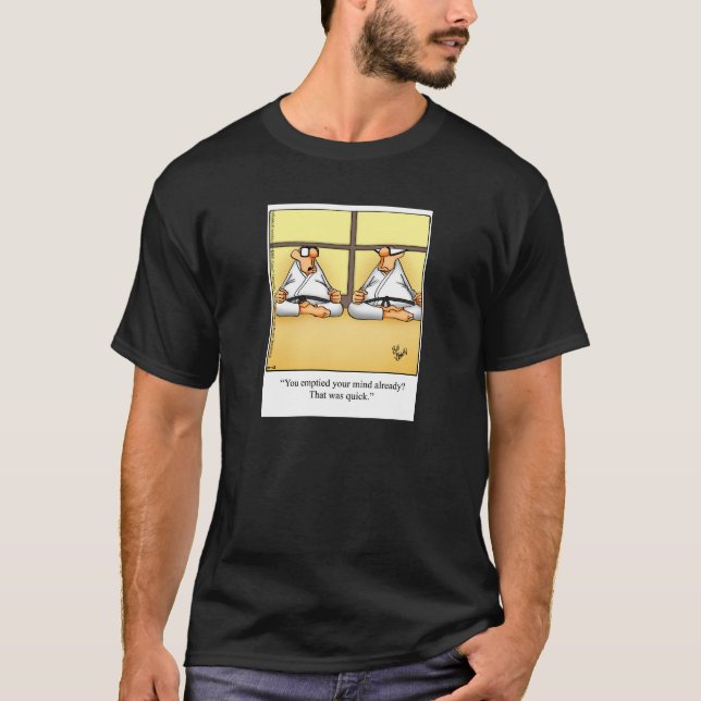 T-shirt Drôle Tee - shirt de Yoga Humour (Devant)