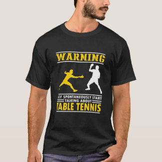 T-shirt Drôle Tennis De Table Dit. Citation du lecteur Pin