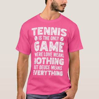 T-shirt Drôle Tennis Jouer Tennis Joueur Sport Raquet B