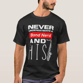 T-shirt Drôle Tenor Saxophone Player Marching Band