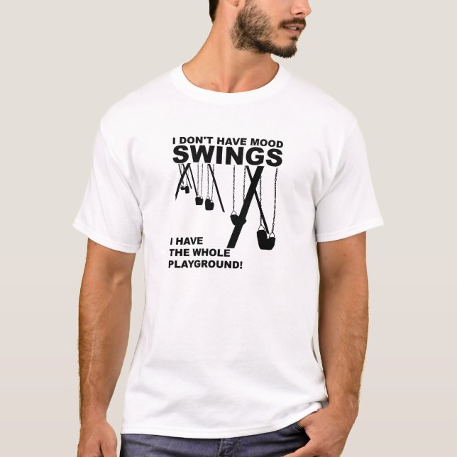 T-shirt drôle Terrain de jeu d'humeur (Devant)