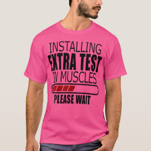 T-shirt Drôle Test Testostérone Thérapie Trt Gym Bodybuild