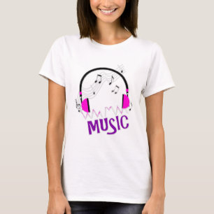 T-shirt Drôle Texte Et Musique Graphique Thématique