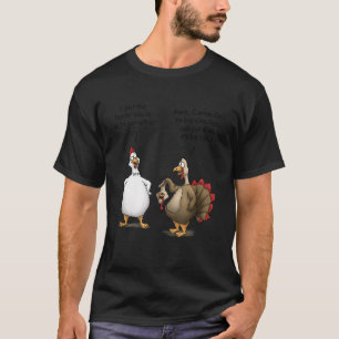 T-shirt Drôle Thanksgiving Big Chicken sera amusant Turqui
