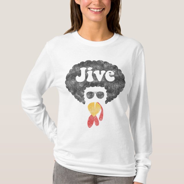 T-shirt Drôle Thanksgiving Jive cadeau Vintage Distressed  (Devant)
