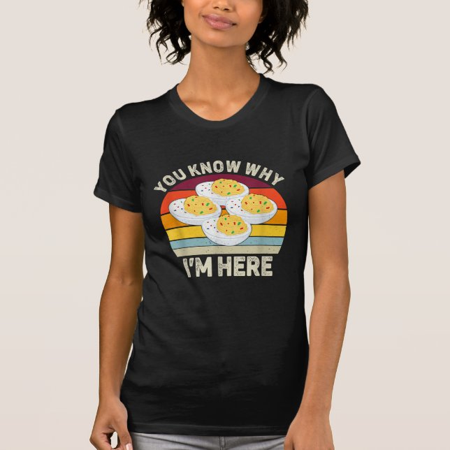 T-shirt Drôle Thanksgiving OEufs Dévilés Vous savez pourqu (Devant)