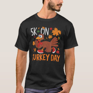 T-shirt Drôle Thanksgiving Turquie Trot 5K Run Fun Turkey 