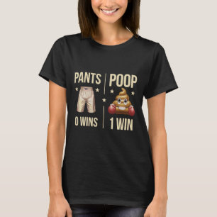 T-shirt Drôle Toilette Humour Poop Pantalon de mème Pantal
