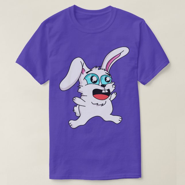 T-shirt Drôle toon lapin mignon lapin (Design devant)
