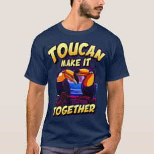T-shirt Drôle Toucan Le Rassembler Un Jeu D'Oiseaux Adorab