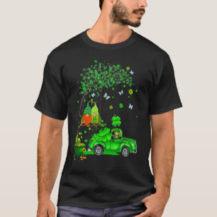 T-shirt Drôle Tracteur Gnome Happy St Patrick Day Hommes F