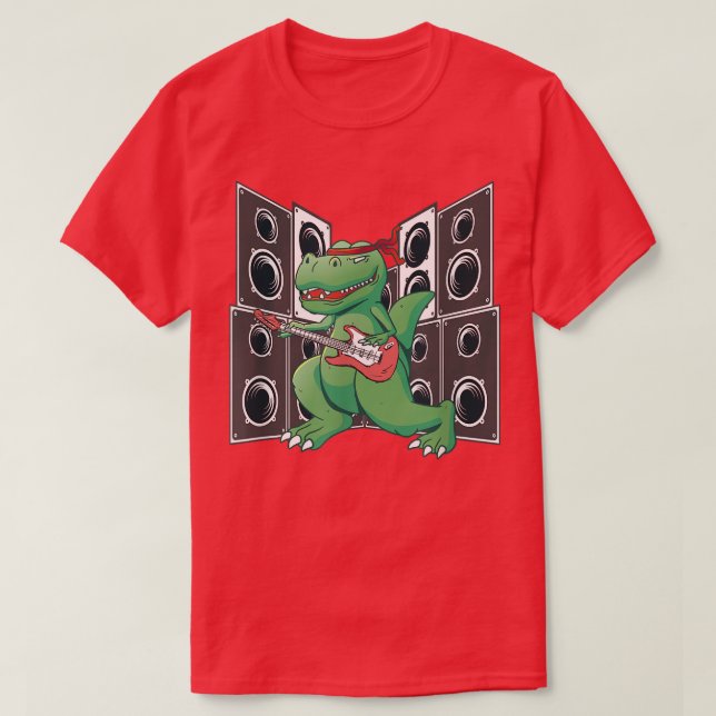 T-shirt Drôle TRe avec EGuitar Rock et Roll (Design devant)