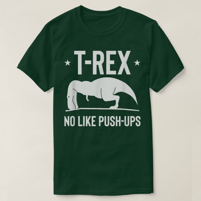 T-shirt Drôle TRe Pas comme Push Ups Entraînement Humour F (Design devant)