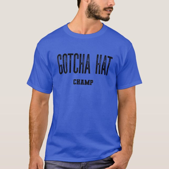 T-shirt Drôle Trending " Gotcha Casquette " Boxing Dit (Devant)