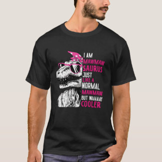 T-shirt Drôle TRex Mawmawsaurus Cool Dinosaure Rose Mama B
