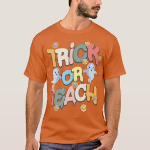 T-shirt Drôle Trick ou Enseignant Costume d'Halloween Pré