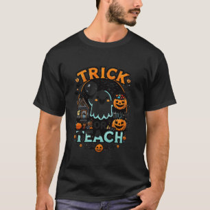 T-shirt Drôle Trick ou Enseigner Costume de Fantôme d'Hall
