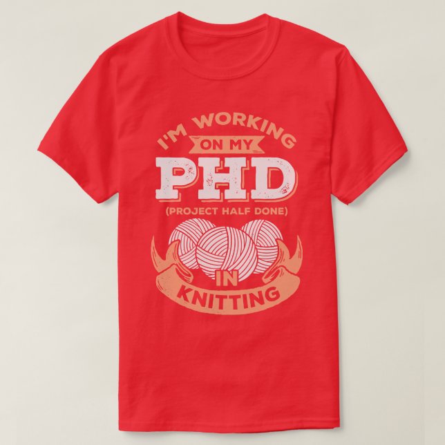 T-shirt Drôle Tricot Lover Hob (Design devant)