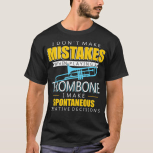 T-shirt Drôle Trombone Music Instrument Player