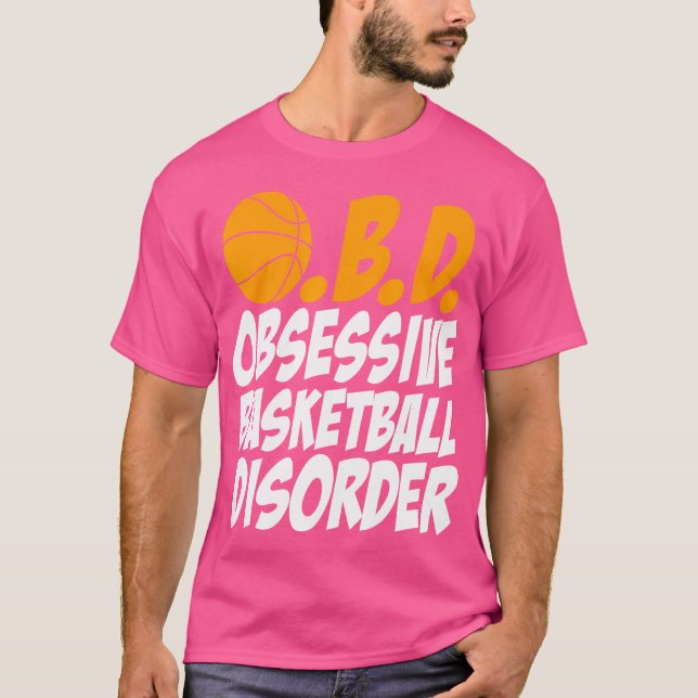 T-shirt Drôle trouble obsessionnel du basket-ball (Devant)