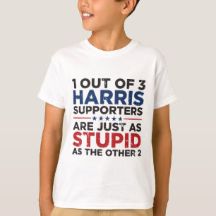 T-shirt Drôle Trump 1 sur 3 partisans de Kamala Harris