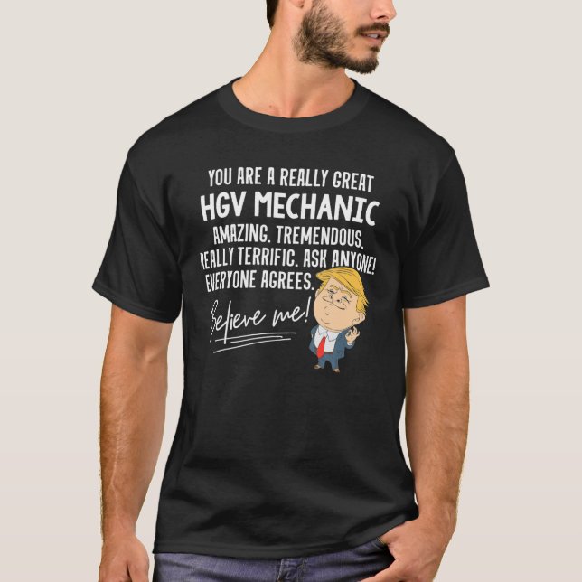 T-shirt Drôle Trump 2020 Vraiment Grand Hgv Mécanique Cade (Devant)