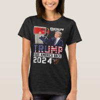 Drôle Trump 2024 Drapeau anti Joe Biden Moyenne Tw