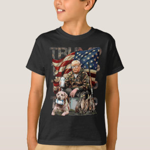 T-shirt Drôle Trump 45 47 Chasse Beer Ducks Us Drapeau Cam
