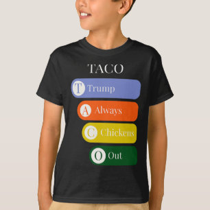 T-shirt Drôle Trump abandonne toujours poulet Taco Trade