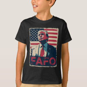 T-shirt Drôle Trump Fafo F autour de Découvrez Retro Us Dr