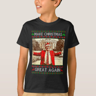 T-shirt Drôle Trump Faire Noël Grande Encore Noël Famille