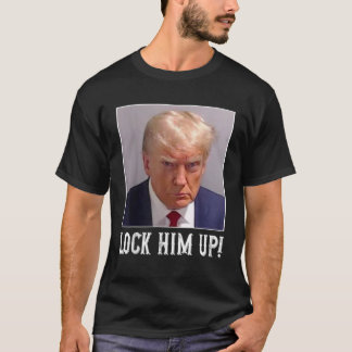 T-shirt Drôle Trump Mugshot Le Verrouiller En Chemise