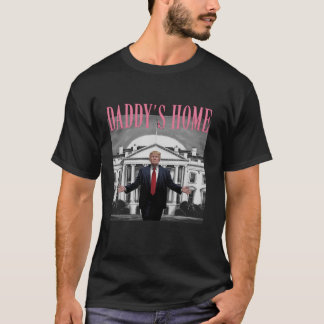 T-shirt Drôle Trump Pink Daddys Accueil Trump 2024 Long Sl