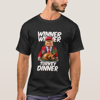 T-shirt Drôle Trump Winner Dîner Turquie Thanksgivi