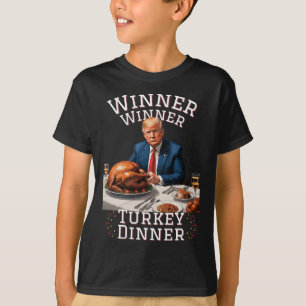T-shirt Drôle Trump Winner Dîner Turquie Thanksgivi