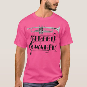 T-shirt Drôle Trumpet Player Treble Maker Clef Jazz (2 Sid