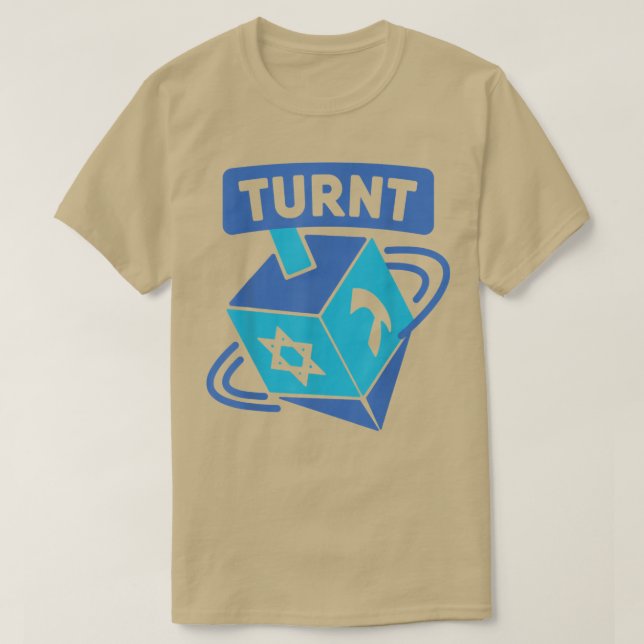 T-shirt Drôle Turnt Juif Dreidel Hanoukka Cadeau  (Design devant)
