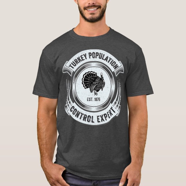 T-shirt Drôle Turquie Chasse Légende Chasse Pères de chass (Devant)