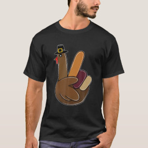 T-shirt Drôle Turquie mains Thanksgiving Casquette pèler