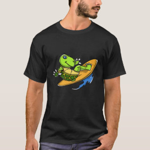 T-shirt Drôle Turtle Surfing Lover Cadeau Surf Lover Citat
