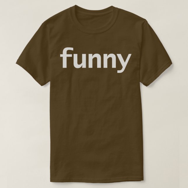 T-shirt Drôle Typographie minimale Texte blanc (Design devant)