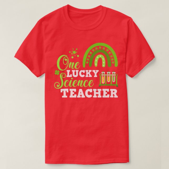 T-shirt Drôle Un Professeur Lucky Science St (Design devant)