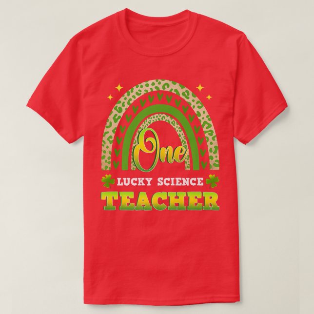 T-shirt Drôle Un Professeur Lucky Science St (Design devant)