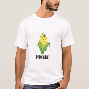 T-shirt Drôle Uni Maïs Licorne Amateurs De Maïs Agriculteu