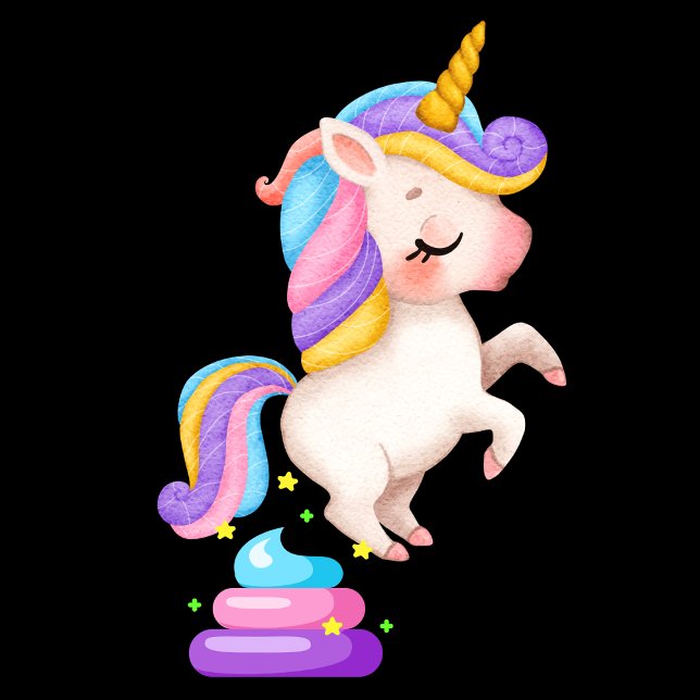 T-shirt Drôle Unicorn Poop (Créateur téléchargé)