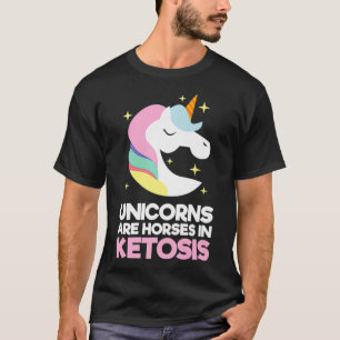 T-shirt Drôle Unicornes Chevaux En Ketosis Keto Diet Premi