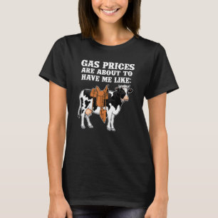 T-shirt Drôle Vache Laitière Les Prix Du Gaz Sont Sur Le P
